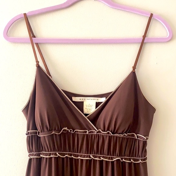 Max Studio Maxi Dress in Mocha, size M, nice cond. - Picture 4 of 10
